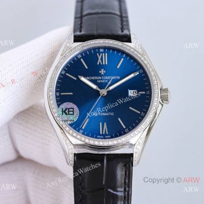 AAA Swiss Grade Vacheron Constantin Fiftysix TW Blue Leather Strap Watches